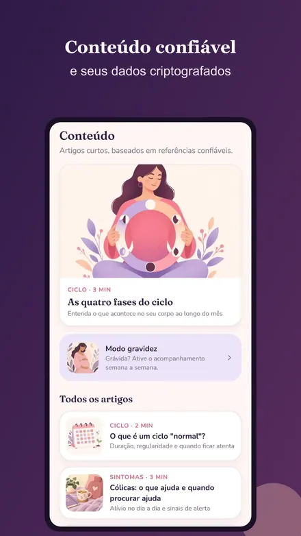 Tela 4 do Luna Cycle