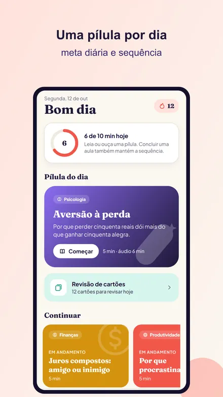 Tela do Pílula
