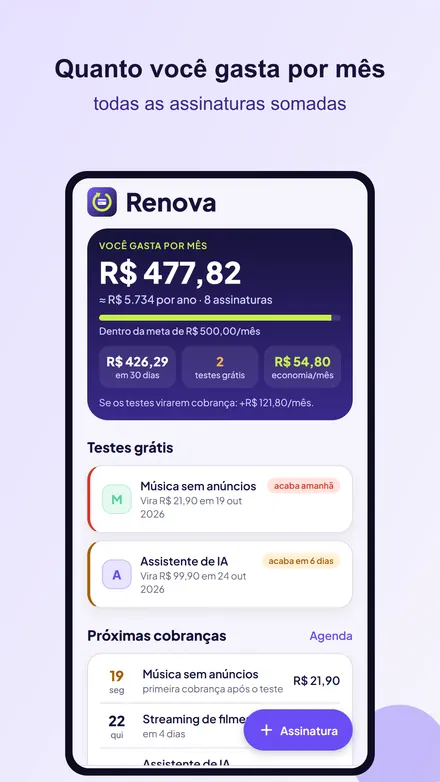 Tela do Renova