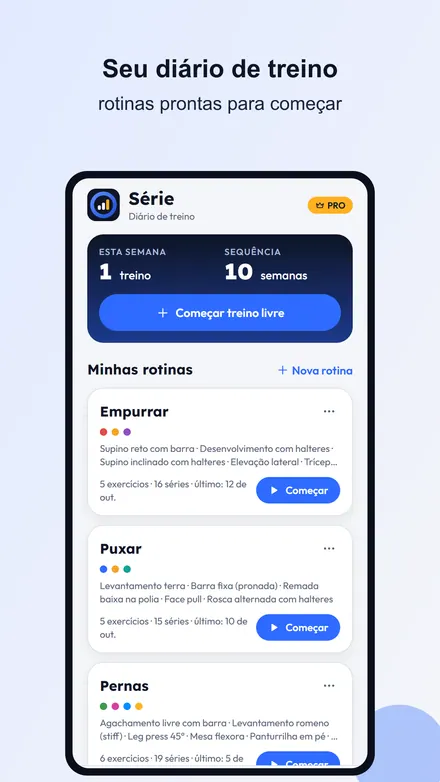 Tela do Série